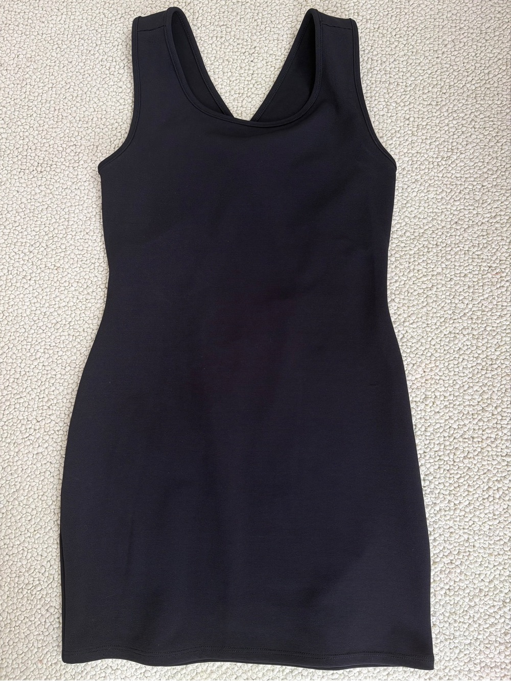 Wet Seal Sleeveless Racerback Bodycon Fitted Mini Dress in Black Medium
